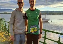 Matteo Peretti alla Maratona del lago Maggiore